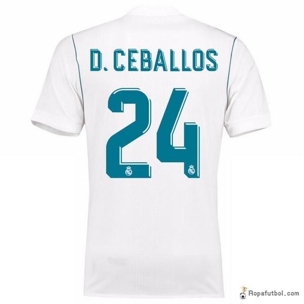 Camiseta Real Madrid Replica Primera Ropa D.Ceballos 2017/18